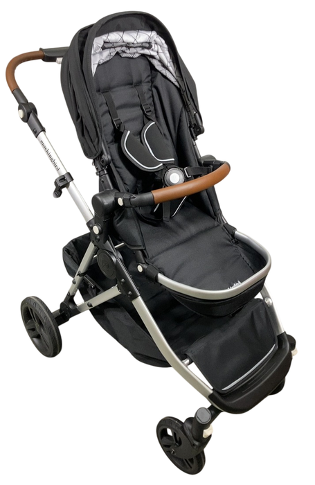 Shop Mockingbird Single to Double 2.0 Stroller, 2024, Black, Silver With Penny Leather, Windowpane at GoodBuy Gear