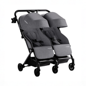 Shop Mompush Lithe Double Stroller, 2026, Grey at GoodBuy Gear