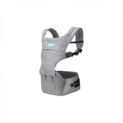 Shop Moby 2-in-1 Baby Carrier + Hip Seat, Heathered Grey at GoodBuy Gear