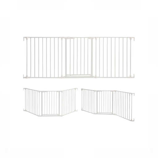 Shop Dreambaby Discovery Metal Baby Gate 76.5" Extra Wide 3 Panel, White at GoodBuy Gear