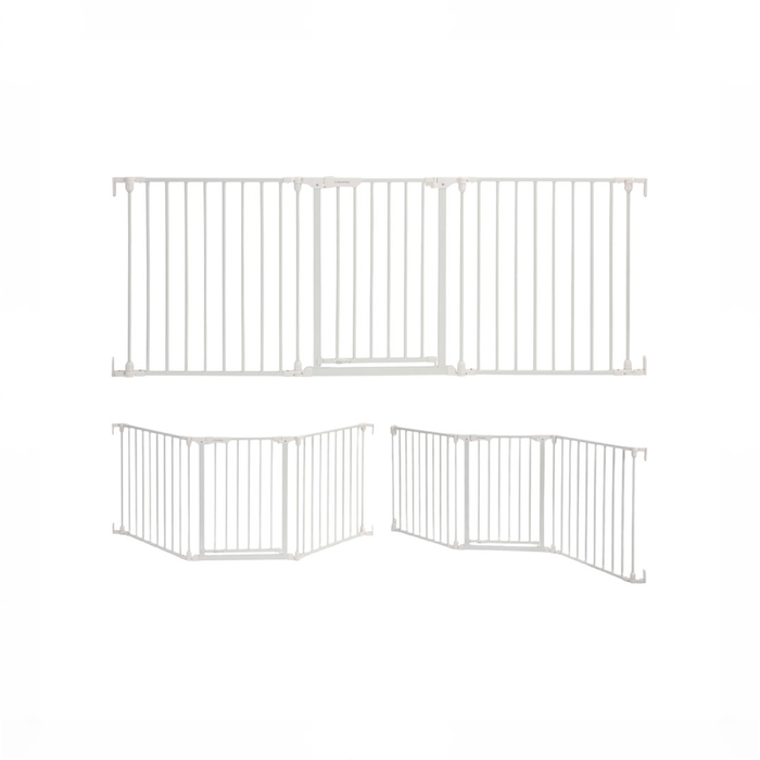 Shop Dreambaby Discovery Metal Baby Gate 76.5" Extra Wide 3 Panel, White at GoodBuy Gear