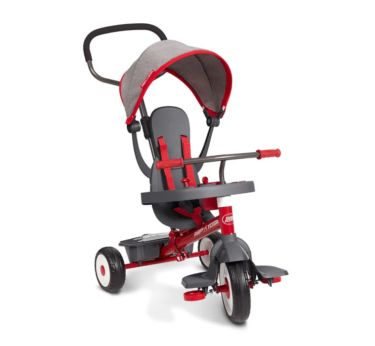 Radio Flyer 4-in-1 Stroll 'n Trike, Red/Gray, 484Z