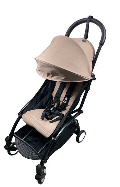babyzen yoyo+ stroller white taupe Babyzen YOYO2 Complete Stroller, 2023, White with Taupe