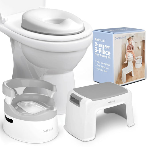 Shop Jool On My Own 3-Piece Potty Training Kit, White/Grey at GoodBuy Gear