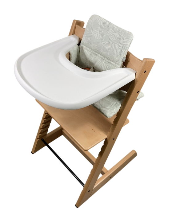 Stokke Tripp Trapp Complete High Chair, Natural, Mosaic Green, 2