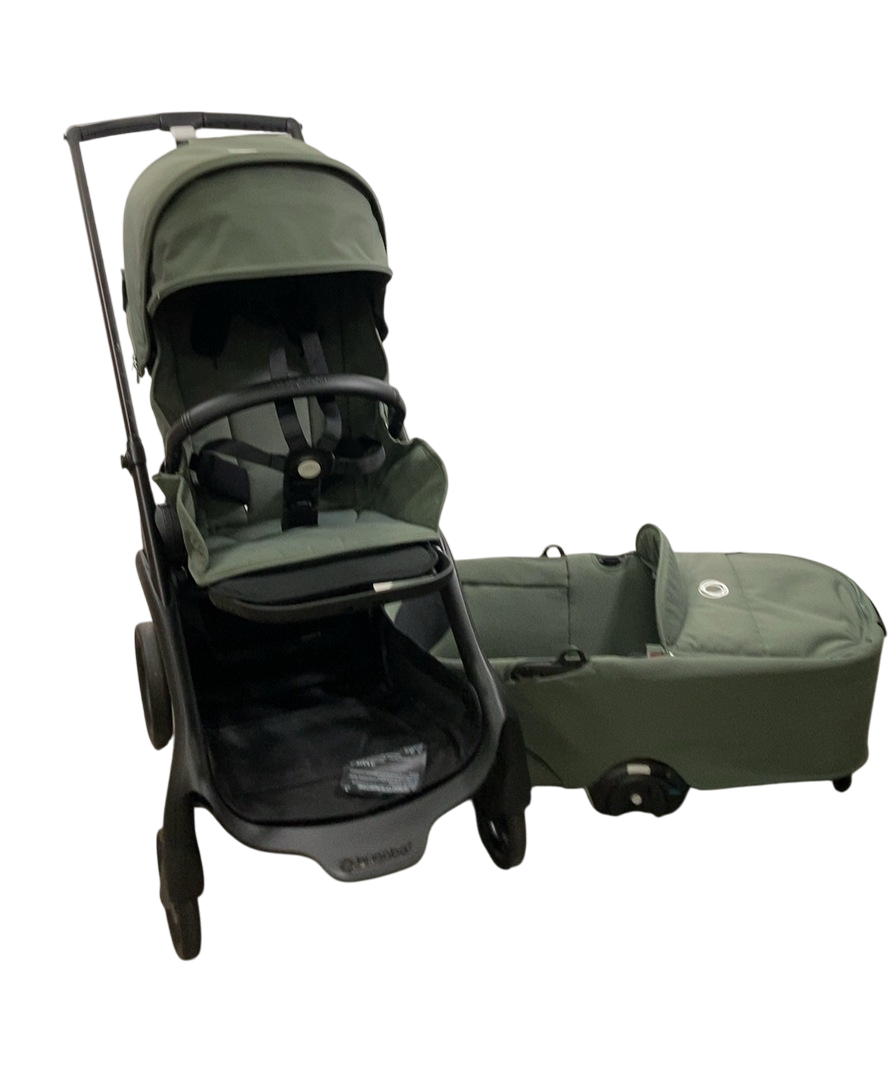 bugaboo dragonfly duo Bugaboo Dragonfly Bassinet and Seat Stroller, 2024, Black, Forest Gree