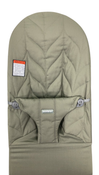Shop BabyBjorn Bouncer Bliss, Dark Gray Frame, Dark Green Woven Petal Quilt at GoodBuy Gear