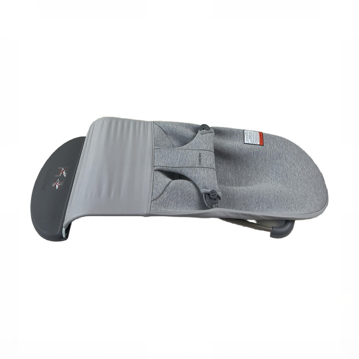 Shop BabyBjorn Bouncer Bliss, Dark Gray Frame, Light Gray 3D Jersey at GoodBuy Gear