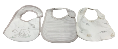 Shop Carter's Baby 3-Pack Teething Bibs, Grey/White at GoodBuy Gear