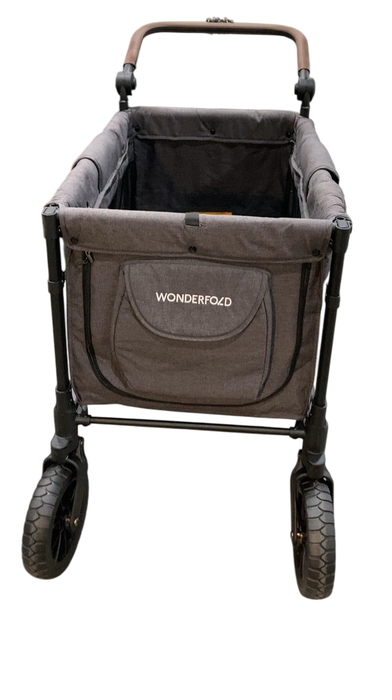Shop Wonderfold W4 Luxe Quad Stroller Wagon, Charcoal Grey with Black Frame, 2024 at GoodBuy Gear