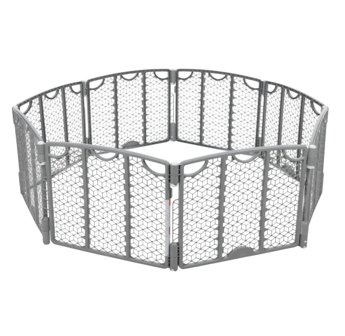 Shop Evenflo Versatile Play Space Adjustable Play Area, 8 Panel, Cool Gray at GoodBuy Gear