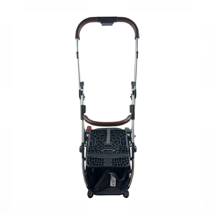 Shop UPPAbaby MINU V2 Stroller Frame, 2022, Silver with Saddle Leather at GoodBuy Gear