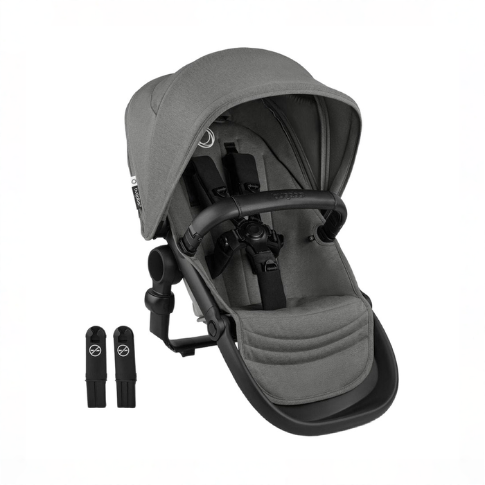 Shop Bugaboo Kangaroo Sibling Seat, Black, Moon Grey, Moon Grey at GoodBuy Gear