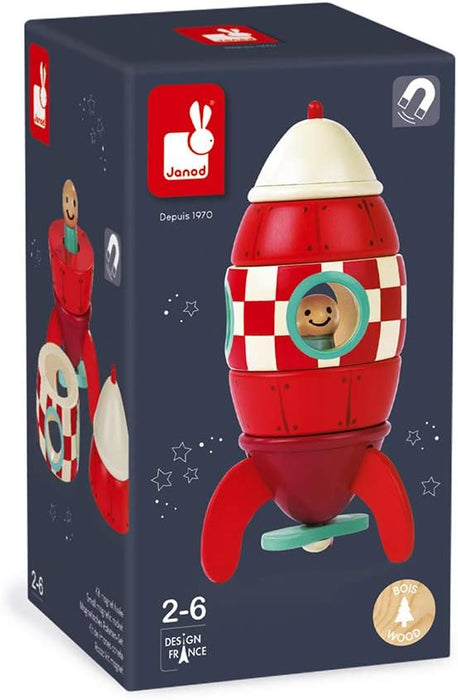 Janod Small Wood Magnetic Rocket Kit