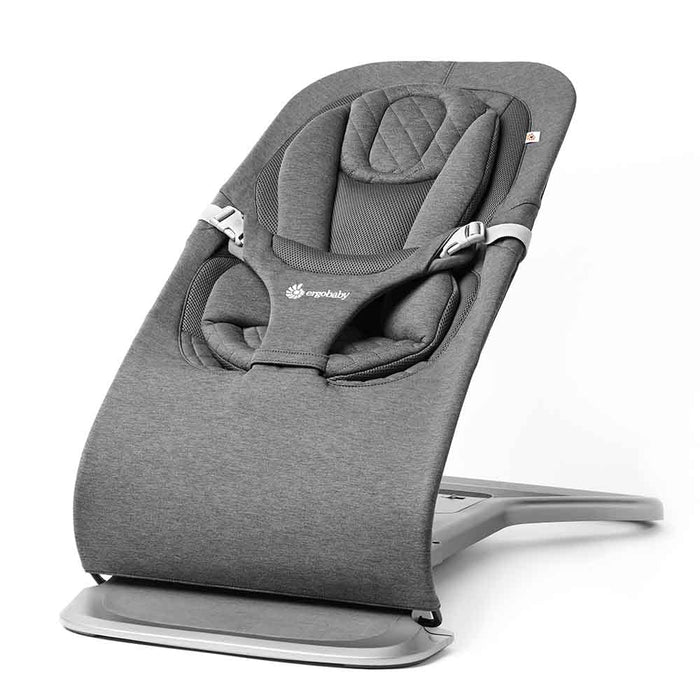 Ergobaby Evolve 3-in-1 Bouncer, Charcoal Grey, Knit