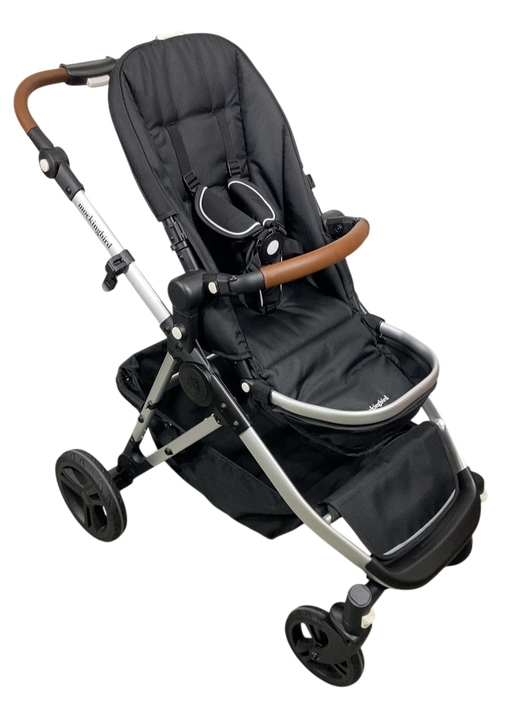 Shop Mockingbird Single to Double 2.0 Stroller, 2024, No Canopy, No Canopy, Silver With Penny Leather at GoodBuy Gear