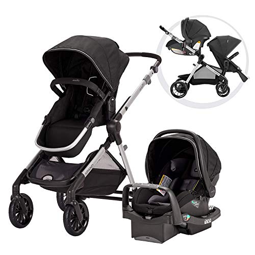 used Evenflo Pivot Xpand Modular Travel System Stroller, 2022, Ayrshire Black