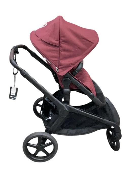Bugaboo Kangaroo Single To Double Stroller, 2024, Black, Dark Cherry, Dark Cherry