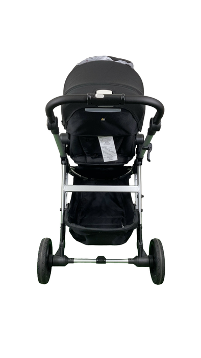 Shop Mockingbird Single 2.0 Stroller, 2024, Black, Silver With Black Leather, Watercolor Drops at GoodBuy Gear