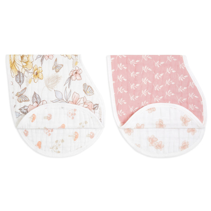 Aden + Anais Boutique Silky Soft Burpy Bibs 2 Pack, Earthly