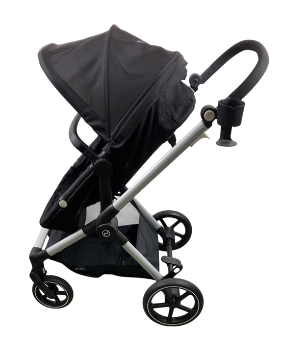 Shop Cybex Eos Stroller, 2024, Moon Black, Silver at GoodBuy Gear