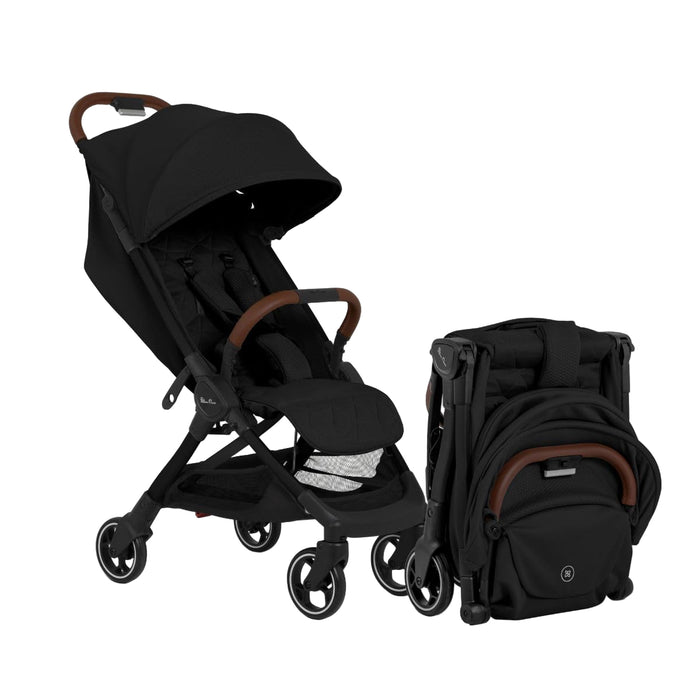 Silver Cross Clic Super Compact Lightweight Stroller, 2025, Space (Black)
