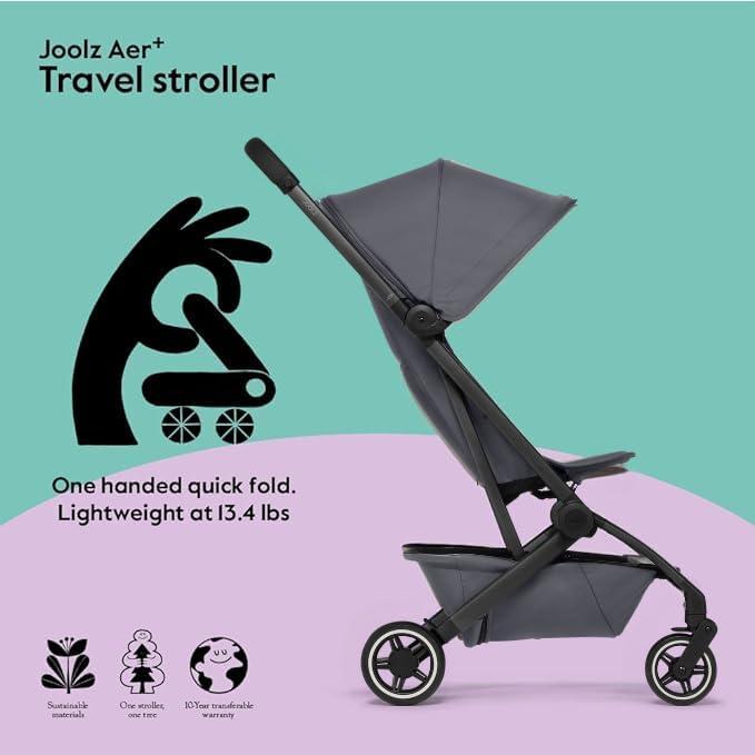 Joolz Aer+ Stroller, 2024, Stone Grey