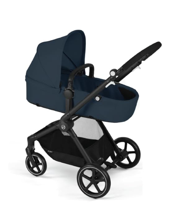 Shop Cybex Eos Stroller, 2024, Black, Ocean Blue at GoodBuy Gear