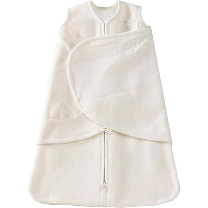 Shop Halo Micro-Fleece Swaddle, Cream, Newborn at GoodBuy Gear