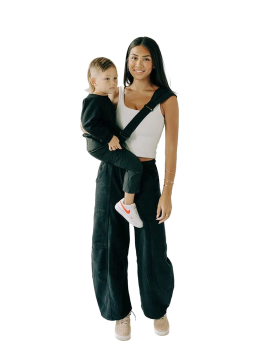 TushBaby Liftoff Toddler Sling, Black