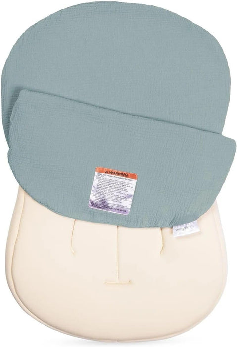 Shop Snuggle Me Organic Lounger Curve Muslin Cover, Slate at GoodBuy Gear
