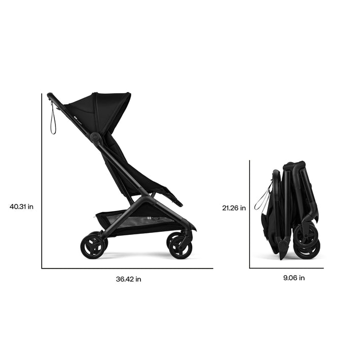 Bugaboo Butterfly 2 Stroller, 2025, Black, Midnight Black, Midnight Black