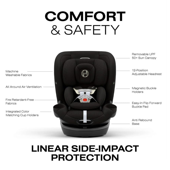 Shop Cybex Callisto G 360 All-in-One Car Seat, 2025, Moon Black at GoodBuy Gear