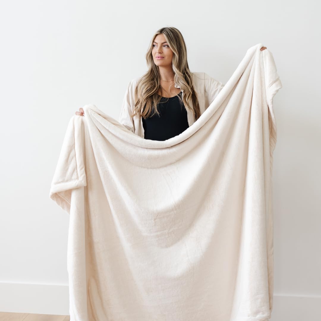 Saranoni Lush Receiving Blankets, Natural — GoodBuy Gear