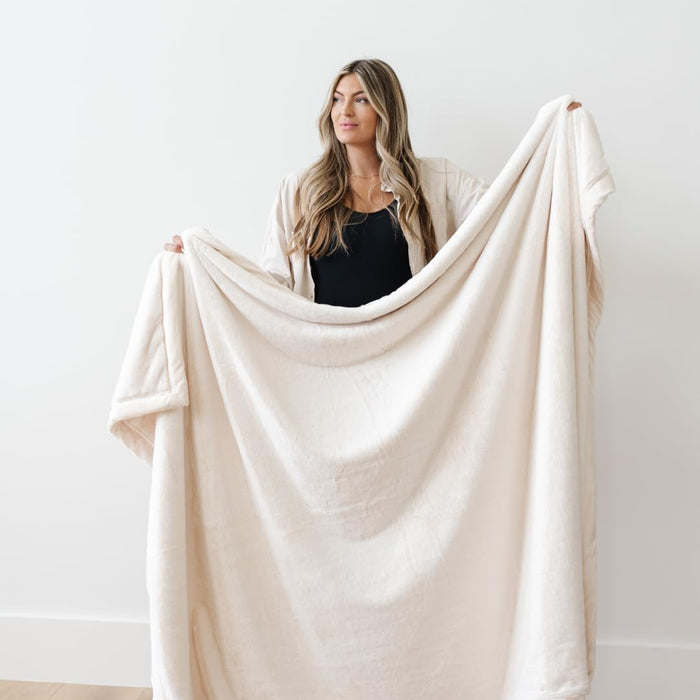 Saranoni Lush Receiving Blankets, Natural