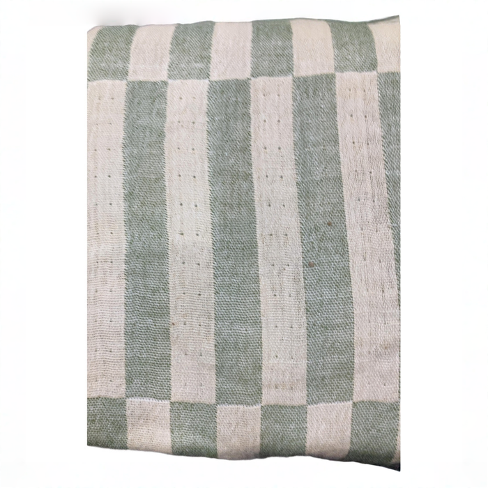 Shop DRAFT - Babyletto Muslin Crib Sheet, Moss Green Offset Stripe at GoodBuy Gear