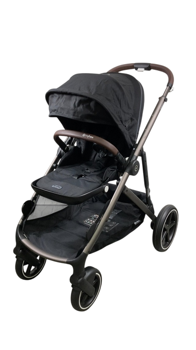 Shop Cybex Gazelle S Modular Stroller, 2024, Moon Black, Taupe Frame at GoodBuy Gear