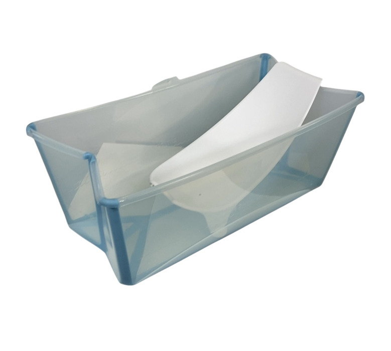 Shop Stokke Flexi Bath Bundle Pack, Regular, Transparent Ocean Blue at GoodBuy Gear