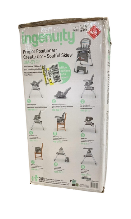 Shop Ingenuity Proper Positioner Deluxe High Chair, Soulful Skies at GoodBuy Gear