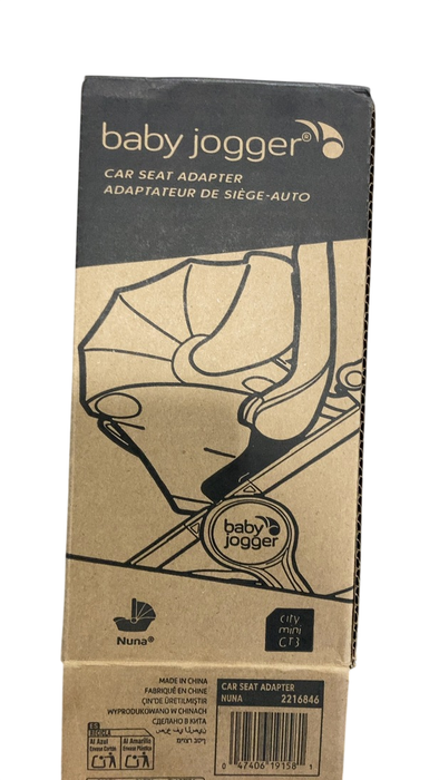 Shop Baby Jogger City mini GT3 Car Seat Adapter for Nuna, Black at GoodBuy Gear