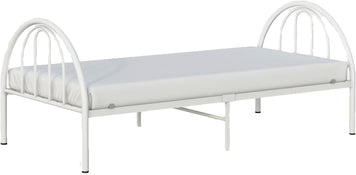 Shop BK Furniture Brooklyn Metal Twin Bed, White at GoodBuy Gear