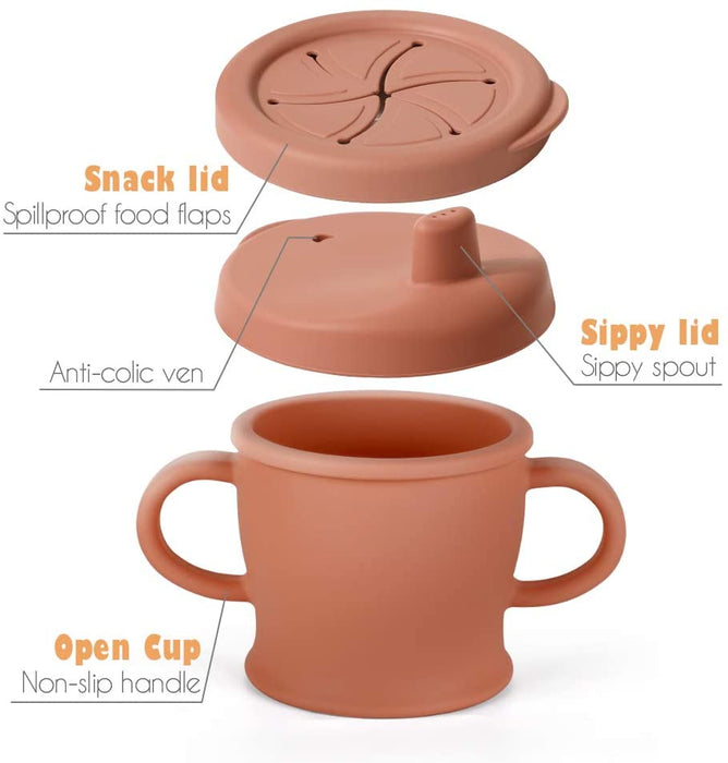 Shop Haakaa Silicone Sip-N-Snack Cup 8 oz at GoodBuy Gear