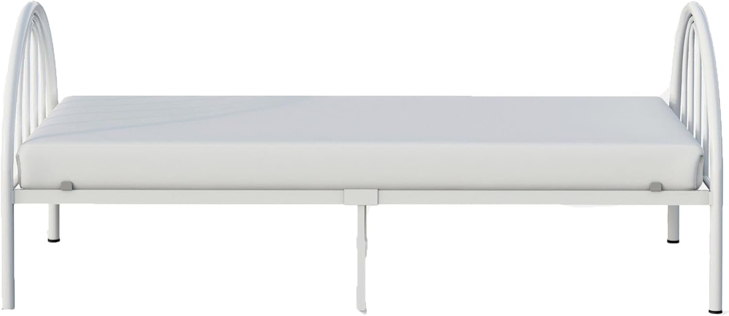 Shop BK Furniture Brooklyn Metal Twin Bed, White at GoodBuy Gear