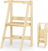 Shop Dadada Folding Toddler Tower, Natural at GoodBuy Gear