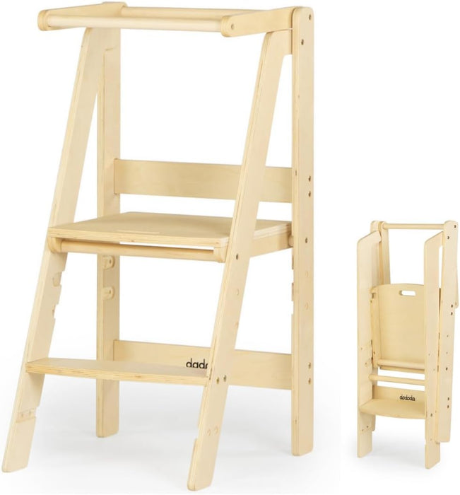 Shop Dadada Folding Toddler Tower, Natural at GoodBuy Gear