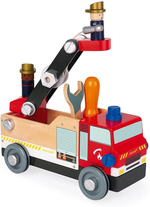 Janod Brico'Kids Wooden Fire Truck