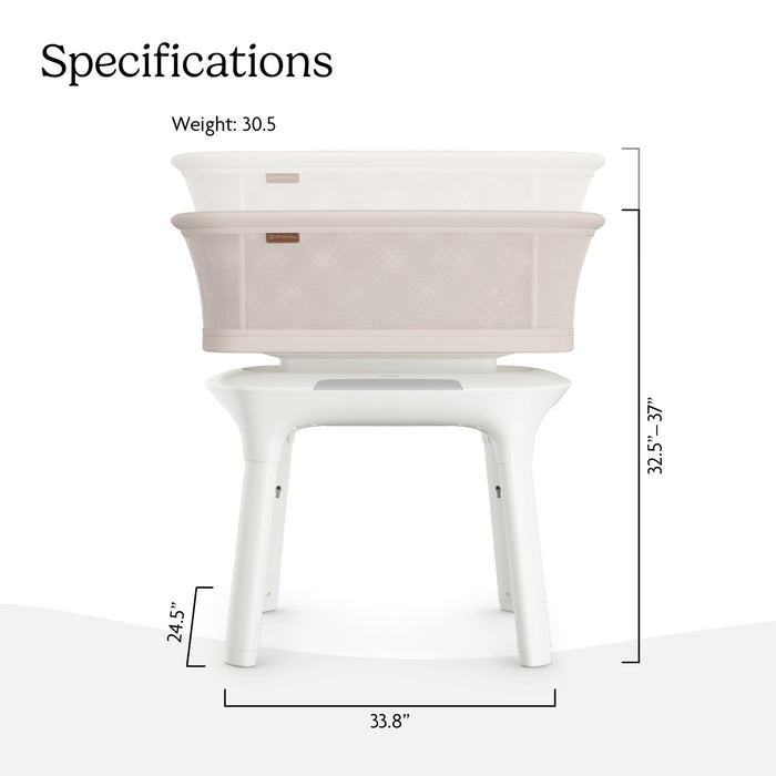 UPPAbaby Soma Smart Bassinet, Charlie (Sand Melange)