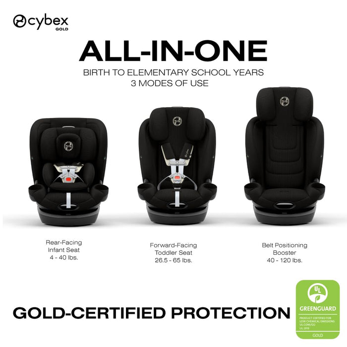 Shop Cybex Callisto G 360 All-in-One Car Seat, 2025, Moon Black at GoodBuy Gear