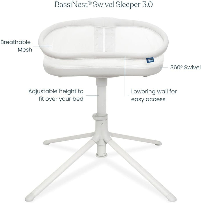 Shop Halo Bassinest Swivel Sleeper 3.0, Grey at GoodBuy Gear