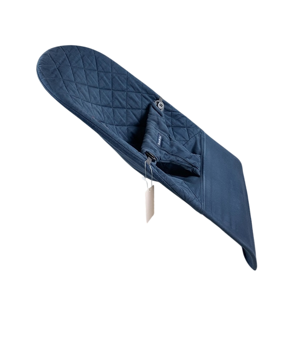 Shop BabyBjorn Bouncer Bliss, Dark Gray Frame, Midnight Blue Cotton Classic Quilt at GoodBuy Gear